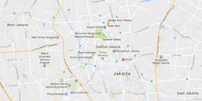 Mapa Džakarti centri