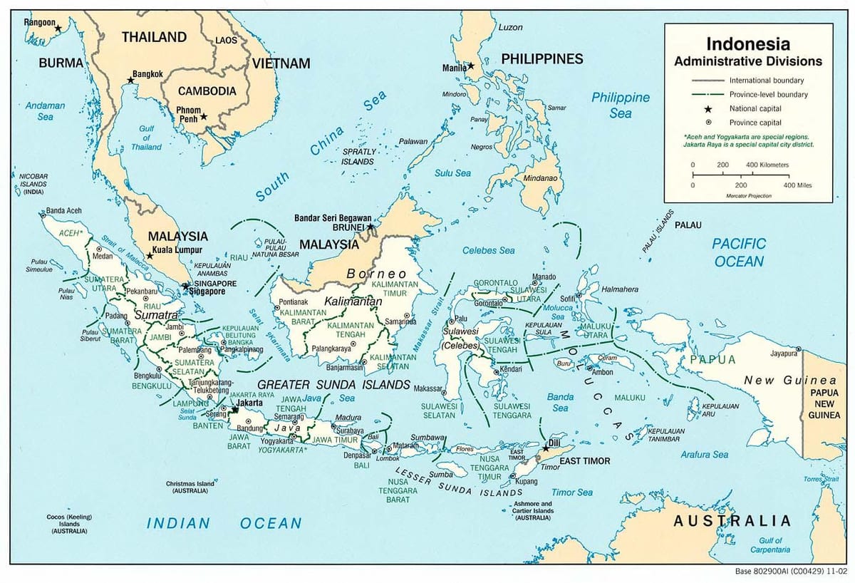Džakarti indoneziji karti