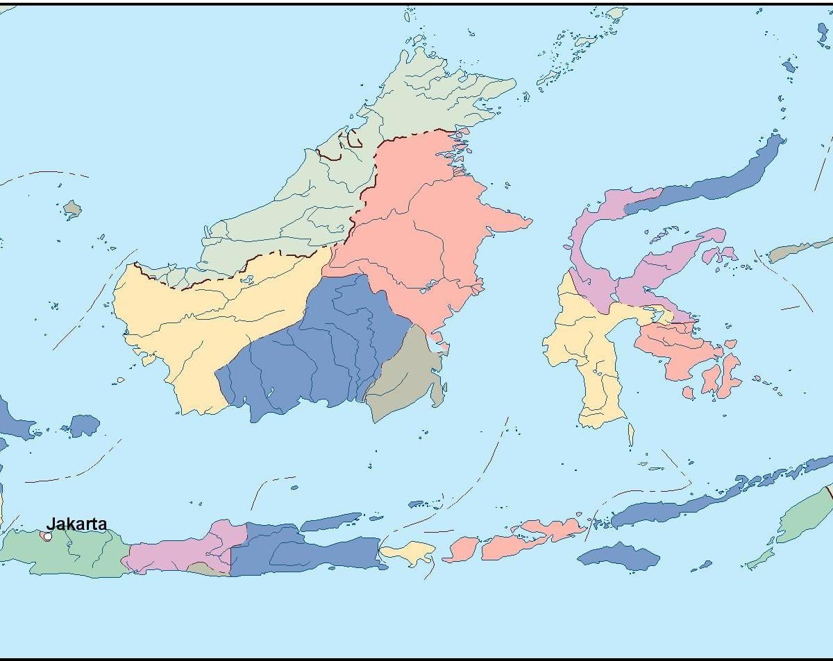mapa Džakarti mapu vektor
