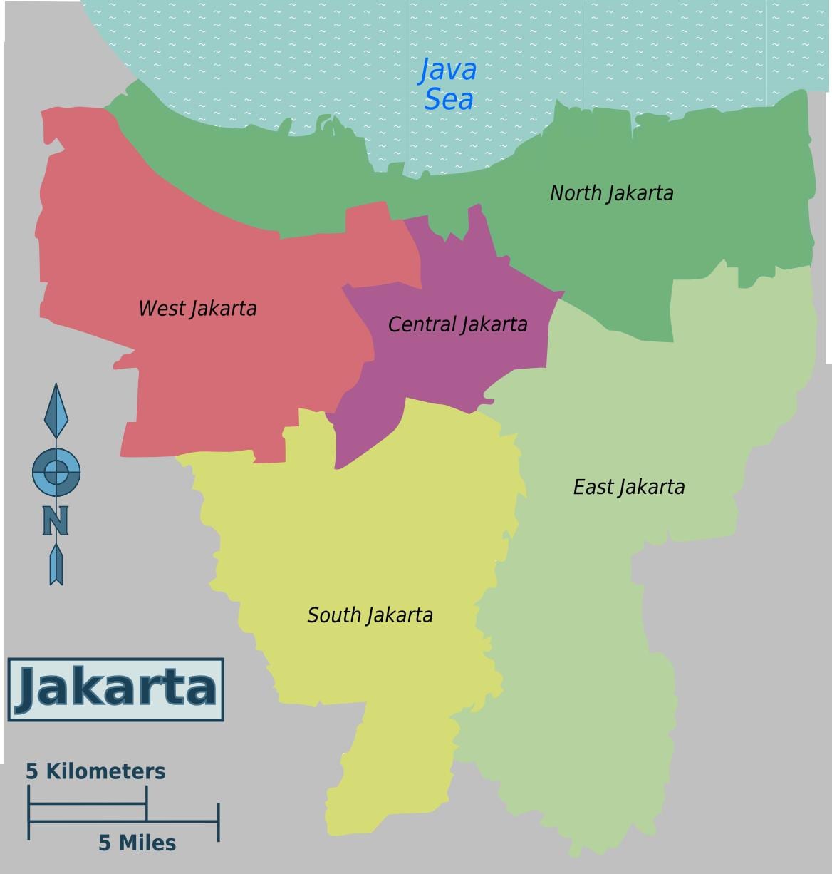 kapital u indoneziji mapu