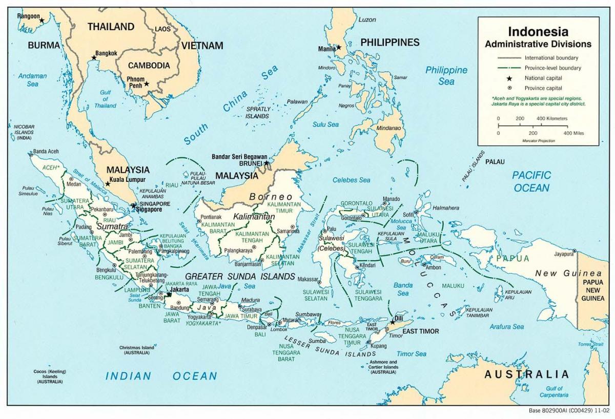 Džakarti indoneziji karti