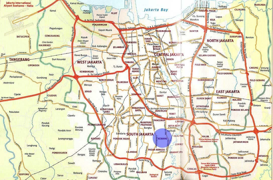 mapa kemang Džakarti