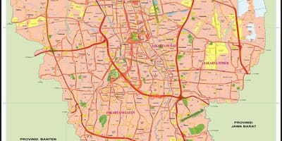 Mapa Džakarti stari grad