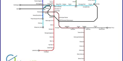 Džakarti lrt mapu