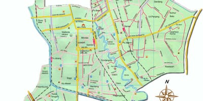 Mapa Džakarti pusat