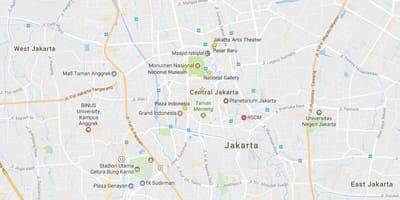 Mapa radnju Džakarti