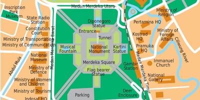 Mapa ured Džakarti