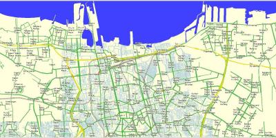 Mapa na sjever Džakarti