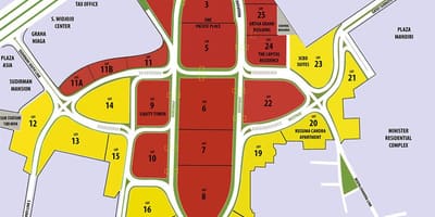 Mapa scbd Džakarti